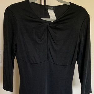 Vintage black dress, midi